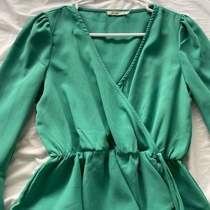 Francesca’s Green Blouse